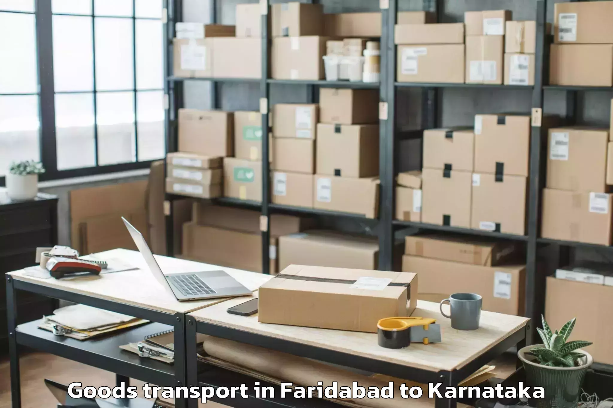 Faridabad to Karnataka State Law University Goods Transport Booking